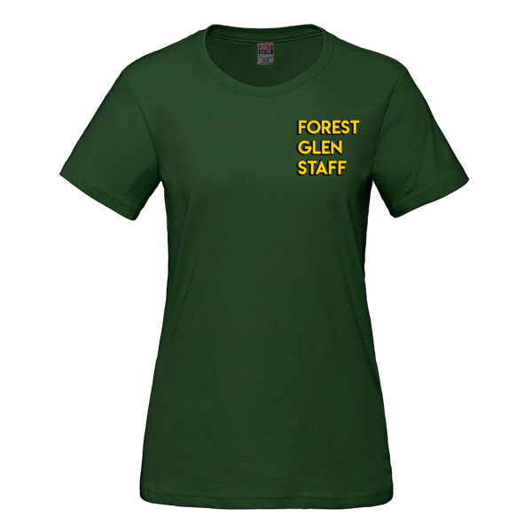 Ladies RING SPUN Combed Cotton Crewneck T-Shirt Thumbnail